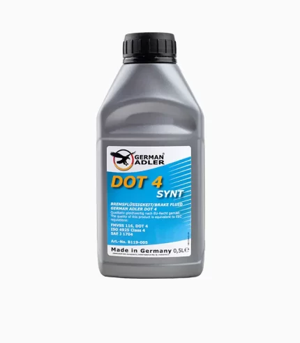 GERMAN ADLER Brake Fluid DOT 4 Front, Bans Auto Store