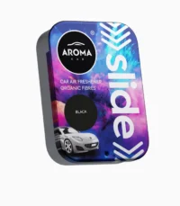 Aroma ORGANIC SLIDE Car Air Freshener Black, Bans Auto Store